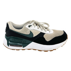Youth 5.5Y Nike Air Max SYSTM GS White Black Vintage Green Sneakers DQ0284-115
