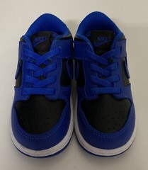 Nike Dunk Low TD Sz 4C Hyper Cobalt Black White Toddler Sneakers CW1589-001 NEW!