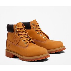 Timberland Premium 6 Inch Waterproof Boot Wheat Nubuck Junior Size 2 TB012909713