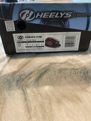 Heelys Propel 2.0 Youth US 5 Black/Red Lace-Up Wheeled Low-Top Sneakers