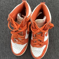 Nike Dunk High SP GS Syracuse Junior Youth Trainers White Orange US 5 DB2179-100