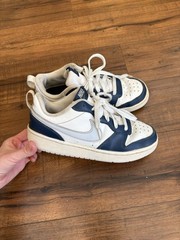 Nike Court Borough 2 Low White Signal Blue – BQ5448-121 Size 5 Y Kids‘ Shoes