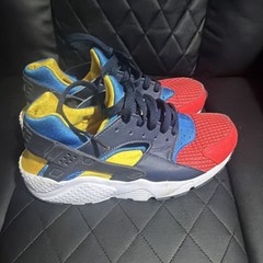 Nike Colorblock Sneaker Red Blue Yellow White Unisex Kids Athletic Low Top