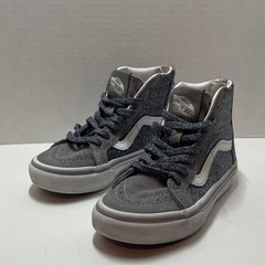 VANS Gray Glitter Unisex Kids High Top Sneakers Lace Up US 12 Model 507452
