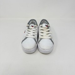 Tommy Hilfiger Lace Up White Leather Platform Casual Shoes Sneaker Kid’s Size 11