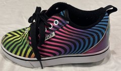 Healy’s Pro 20 Prints In Black Rainbow Tide Zebra Built In Wheels Youth Size 2