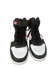 Nike Unisex Kids Mid Top Colorblock Black White Pink Athletic Sneakers