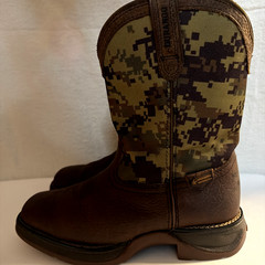 Durango Rebel Green Digi Camo Square Toe Western Boots DDB0353 Youth 4- W 5.5