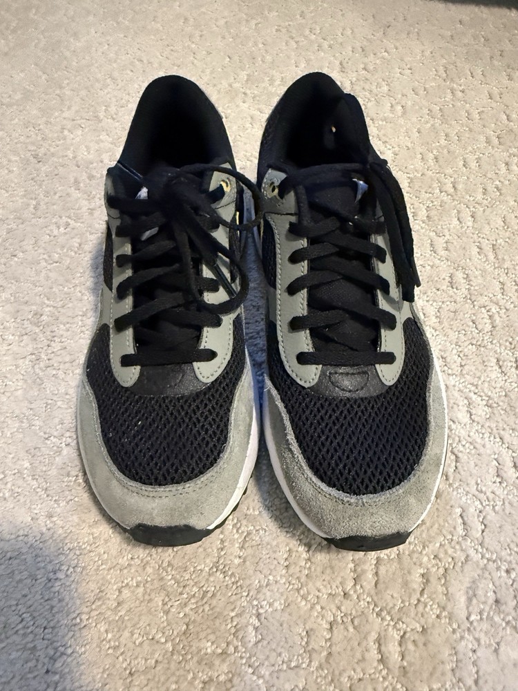 Nike Air Max Systm (GS) Black Gray Gold Unisex Kids Athletic Shoes 6Y