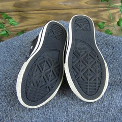 Converse All Star Leather High Top Sneakers Black Kids Shoes 10.5 Toddler