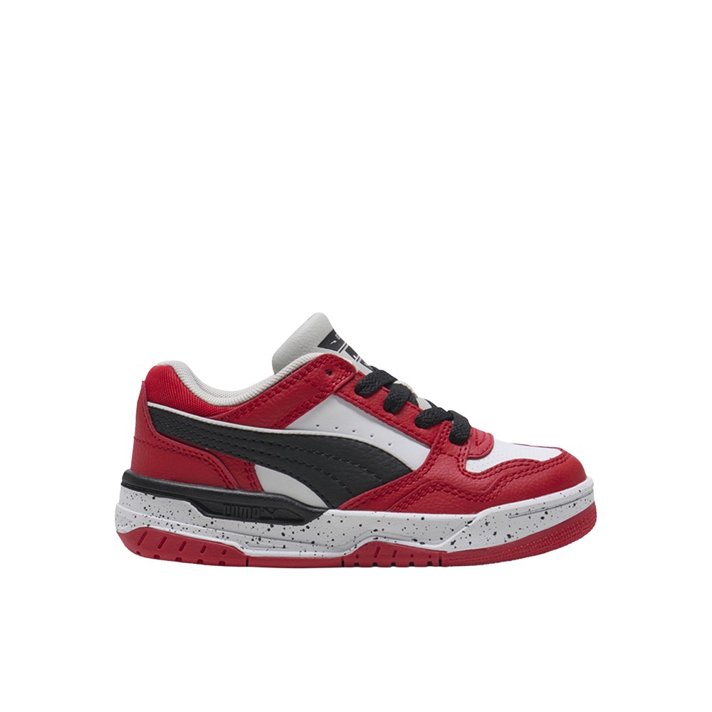 PUMA Rebound Retro Speckle Lace Up Toddler Boys Red Sneakers Casual Shoes 402971