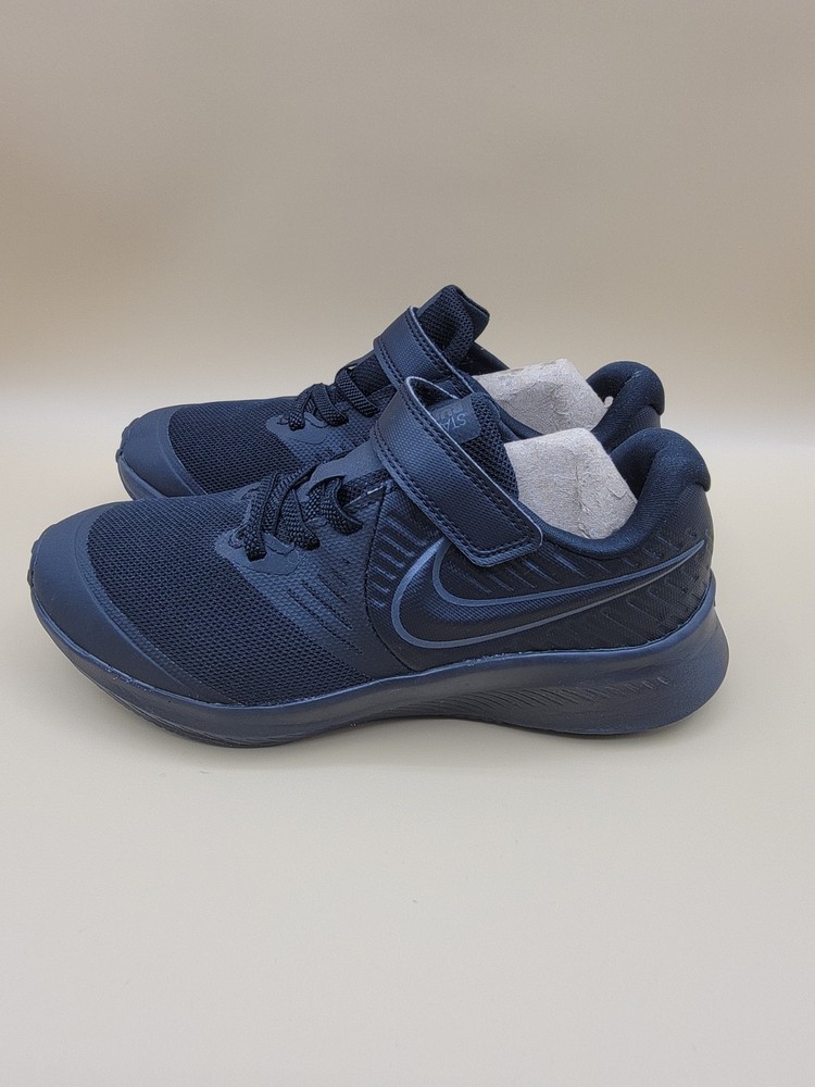 Nike Star Runner 2 Triple Black Slip-On Little Kid’s Shoes Size 1Y Boy’s Girl’s