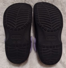 Crocs Classic Disco Dance Party Clogs Black Purple Stars Jibbitzs Kids C11 Bluey
