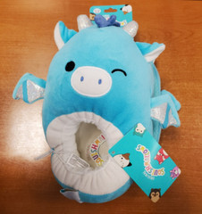 Original Squishmallows Kids Slippers Tatiana Blue Dragon *Size 11/12* – E15G