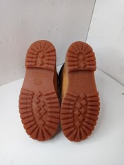 Timberland Boots Size 5.5M Ankle Combat Waterproof Nubuck Leather Lace-Up Tan