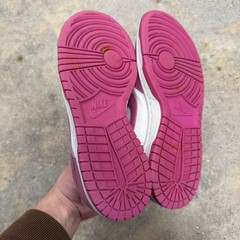 Nike Dunk Low Active Fuchsia GS White Pink FJ0704-100 Size 3.5 Y