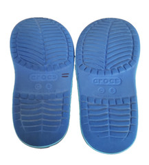 Crocs Bump It Clog Kids Size C8 Blue/Green Cap Toe Water Sandals shoes Compass