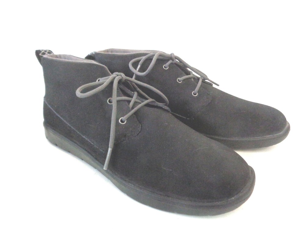 UGG Australia Canoe Big Kid’s US 6M Charcoal Leather Chukka Boot TREADLITE SOLE