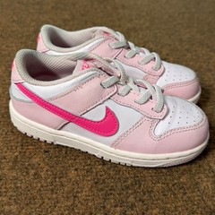 A+ Nike Dunk Low Triple Pink Barbie Toddler Shoes DH9761-600 Size 10C Kids cute