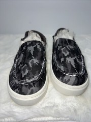 Sperry SALTIE Washable Moccasin, Grey CAMO, 3 US Unisex Big Kid