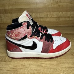 Jordan 1 Retro High OG SP Spiderman Across The Spider Verse Size 2Y Shoes Kids