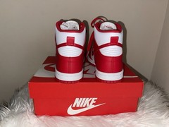 Nike Dunk High (GS) White/University Red – Big Kids Shoes (3.5 Y)