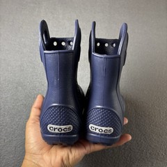 Crocs Kids Blue Handle it Rain Boots US Toddler’s Size C6 Slip-On Toddler 6