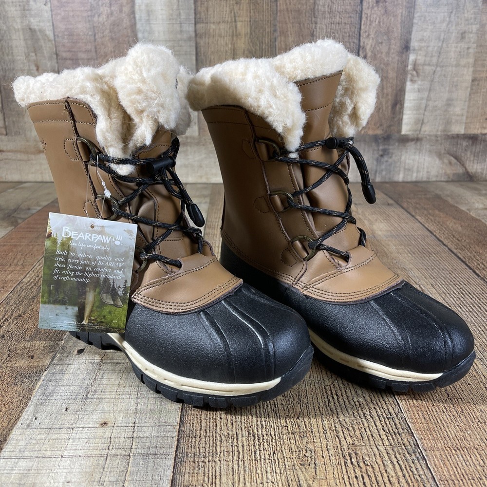 BearPaw Kelly Waterproof Sheepskin/Wool Youth Unisex Winter Boots Size 5