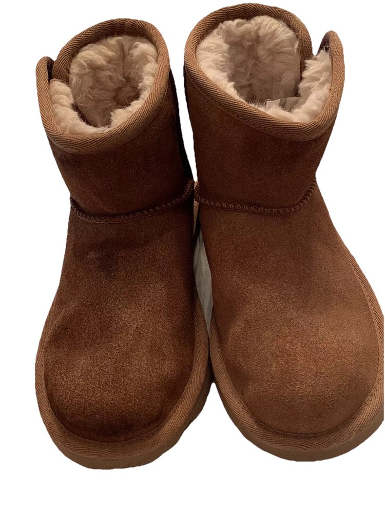 UGG KIDS CLASSIC WEATHER SHORT CHESTNUT SIZE 1 BOOTS