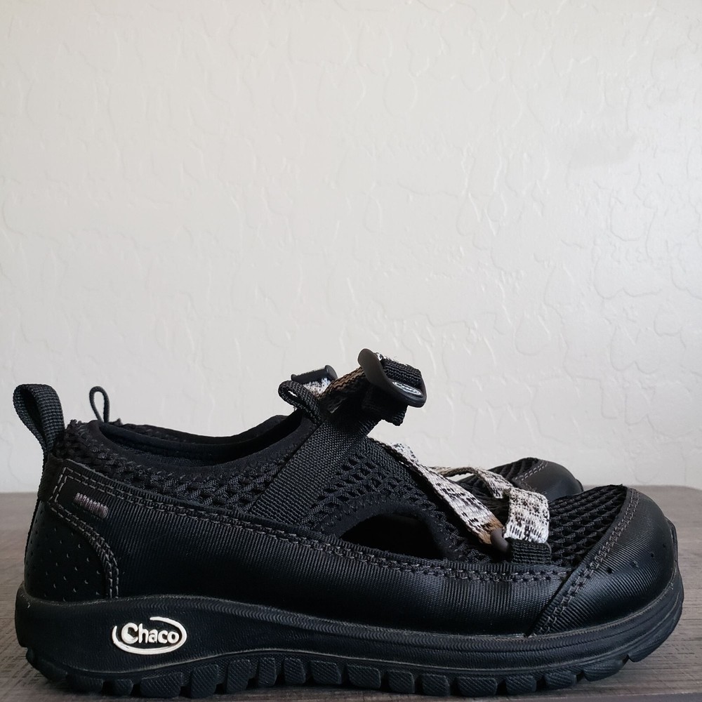Chaco Odyssey Sport Sandal Shoe Closed Toe Black Sz Little Kid 1 Hiking Outdoors