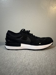 Nike GS Waffle One Grade School Black/White Sneaker Shoe Size 7Y DC0481-001