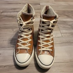 Converse All Star Leather High Top Sneakers Junior Youth 5.5 Shoes 653390C