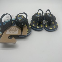 REEF Sandals Flip Flops Elastic Back Boys/Kids Lightning Bolt Flops