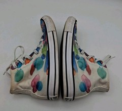 Converse Chuck Taylor Paint Splatter Lace Hi Top Sneakers 656144F Junior Size 3