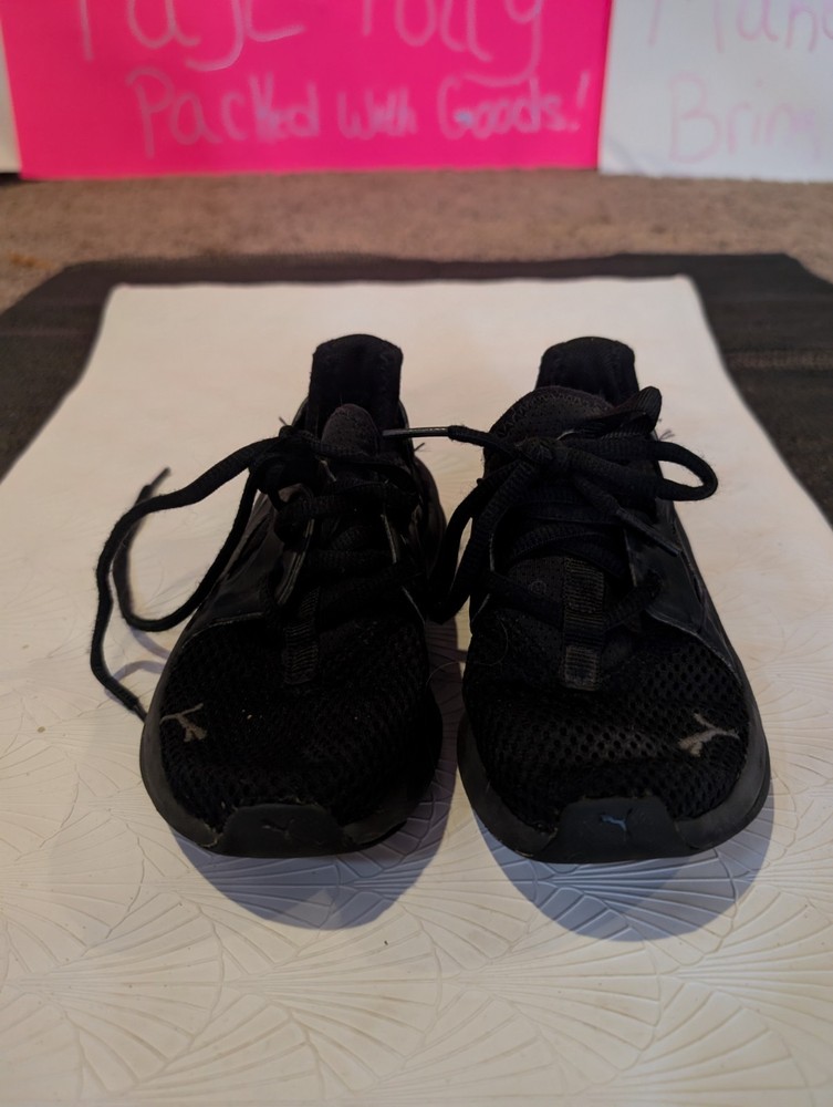 Size 11.5 (PS) – PUMA Softride Enzo Evo Low Black Castlerock 2022 – 387053-01