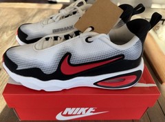 Nike Air Max Nova White University Red Black 5Y Womens 6.5 FN4446-100 New
