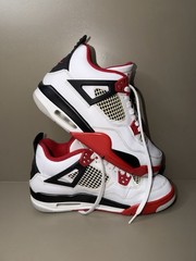 Nike Air Jordan 4 Retro GS 2020 Fire Red, Size 6.5Y, OG Sneakers