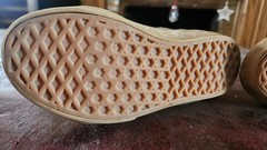 Vans Old Skool Mid Hook/Loop Kids Size 1 Green/Gum Soles