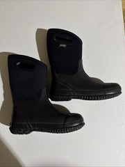 Bogs Kids Classic High HA Waterproof Insulated Black Winter Boots Youth Size 6