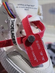 Off-White-Vulcanized Sneaker – Kids Beige/Red Size: EU 24 / US 7 Toddler Medium