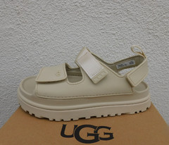 UGG SEA SALT GOLDENGLOW PLATFORM STRAPPY SANDALS, KIDS US 1/ EUR 32.5 ~NIB