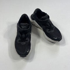 Nike Renew Run hook and loop Little Kid Running Shoes CT1436-091 Black size 13c