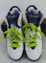 Air Jordan 6 Retro GG FIERCE GREEN 543390-108 Size 5y (119780-2 JR FRNT)