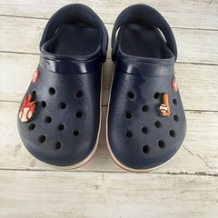 Crocs Crocband Navy Blue Baseball Jibbitz Kids Clogs Size J3 11016