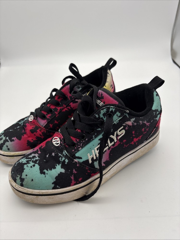 HEELYS Pro 20 Size Youth 4 Multi-Color Splash Design Shoe Skates Street-Ready
