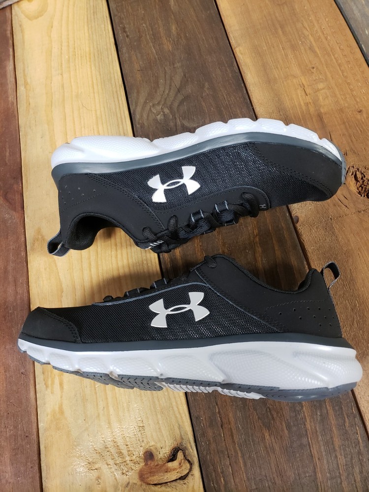Under Armour UA Assert 8 Shoes Sneakers Youth Size 7 Women’s 9 Black Gray