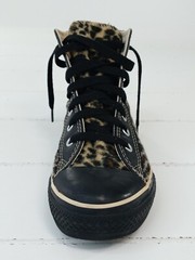 Converse Chuck Taylor All Star High Top Leopard Print Sneakers Youth Size 3