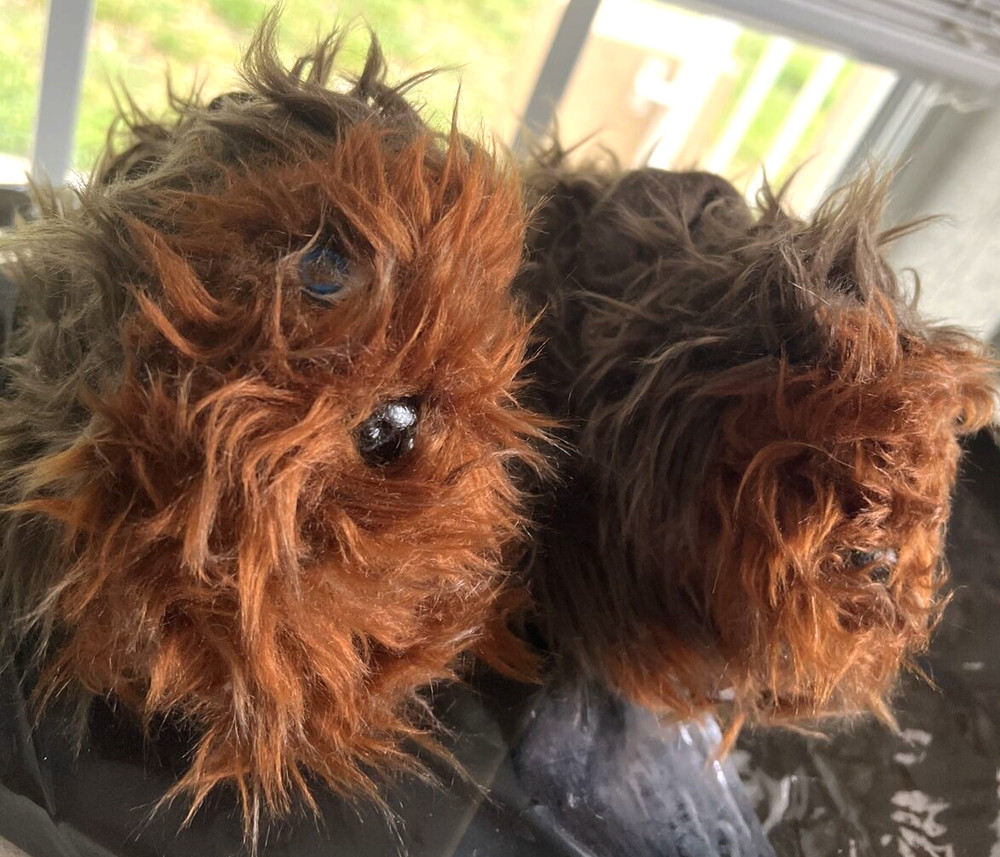 VTG 2012 Disney Star Wars Chewbacca Slippers Toddler Size med 7/8
