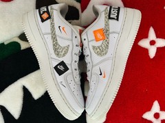 Size 7Y – Nike Air Force 1 Low Just Do It Pack White (GS) *WORN*