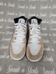 Nike Air Jordan 1 Mid SE GS Sneaker Brushstroke Paint Splatter DA8006-100 Sz 7Y
